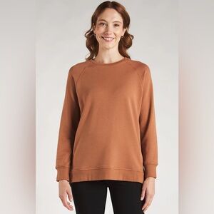 Terrera | Kamea Side-Zip Bamboo Fleece Sweatshirt